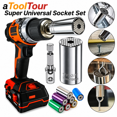 Used on a cordless drill for chain, concrete screws, hooks and timber